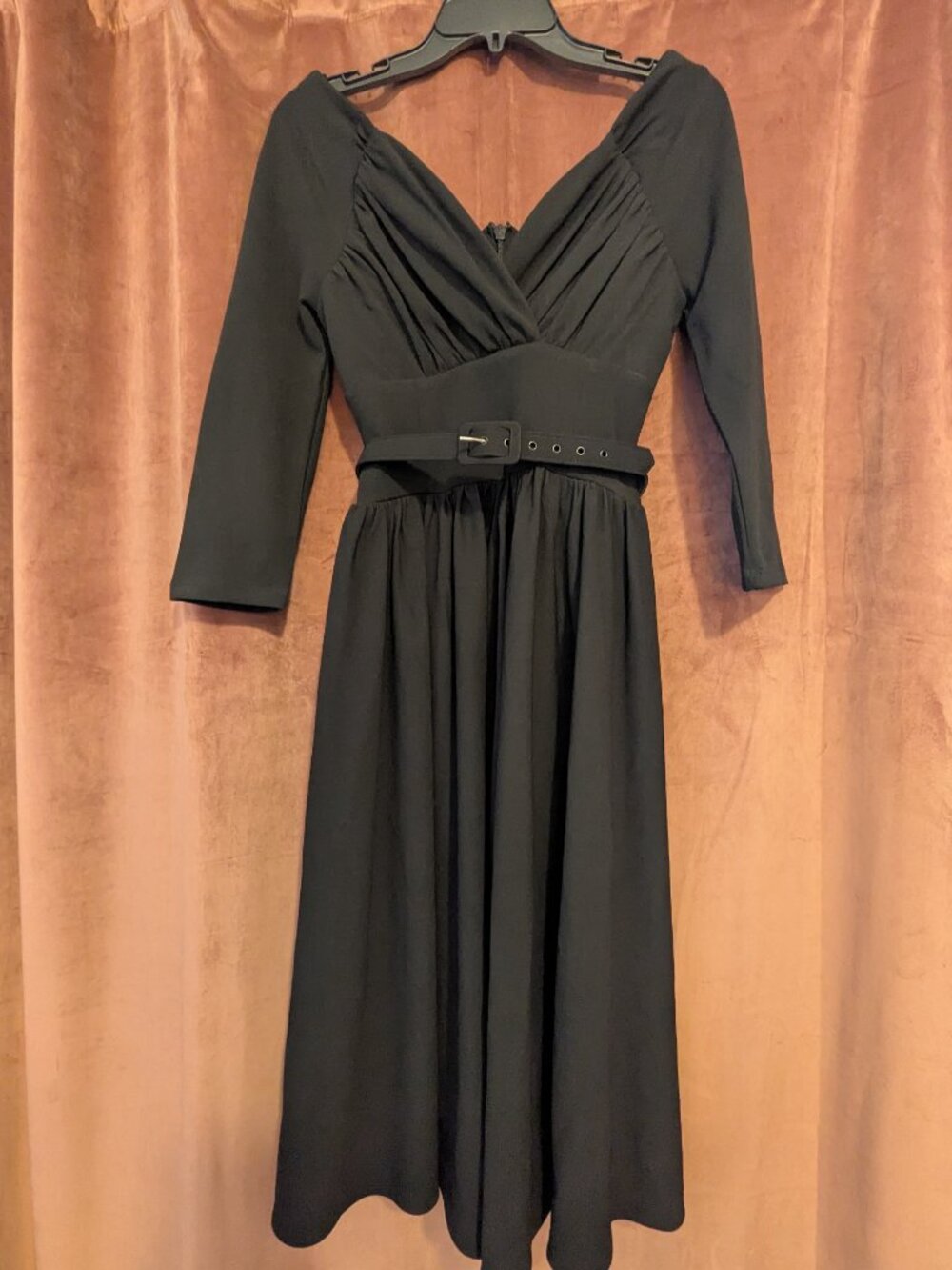 NWT - Vixen by Micheline Pitt Black Starlet Swing Dress - Picture 5 of 9